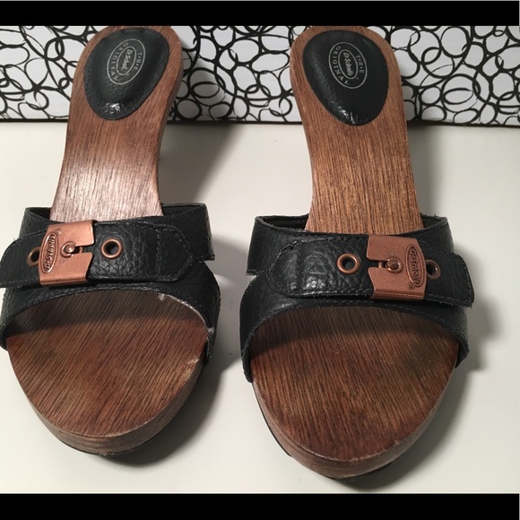 scholl wooden mules